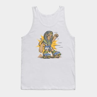 Roller Skating Sphinx // Funny They See Me Rollin Tank Top